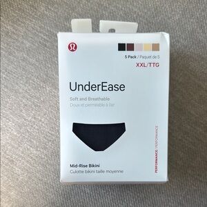 Lululemon UnderEase Mid-rise Bikini 5 pack ~NEW~